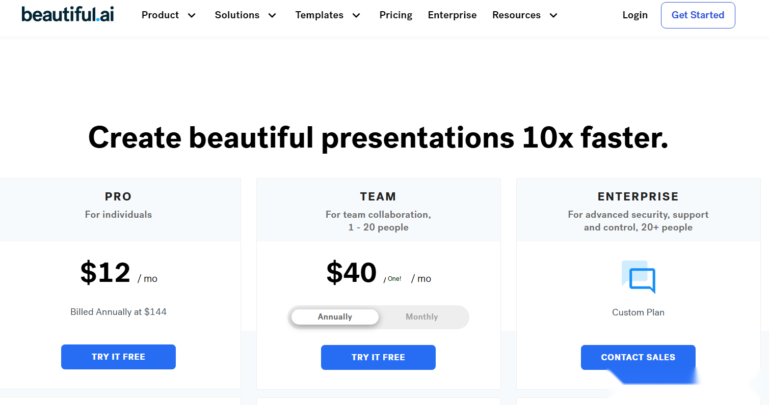 Beautiful.ai Student tutorial step image 1