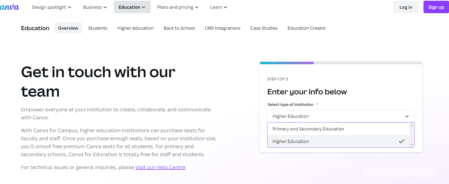 Canva for Education tutorial step image 2