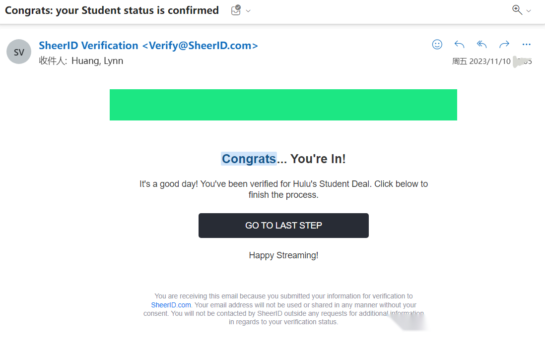 Hulu Student Discount tutorial step image 4