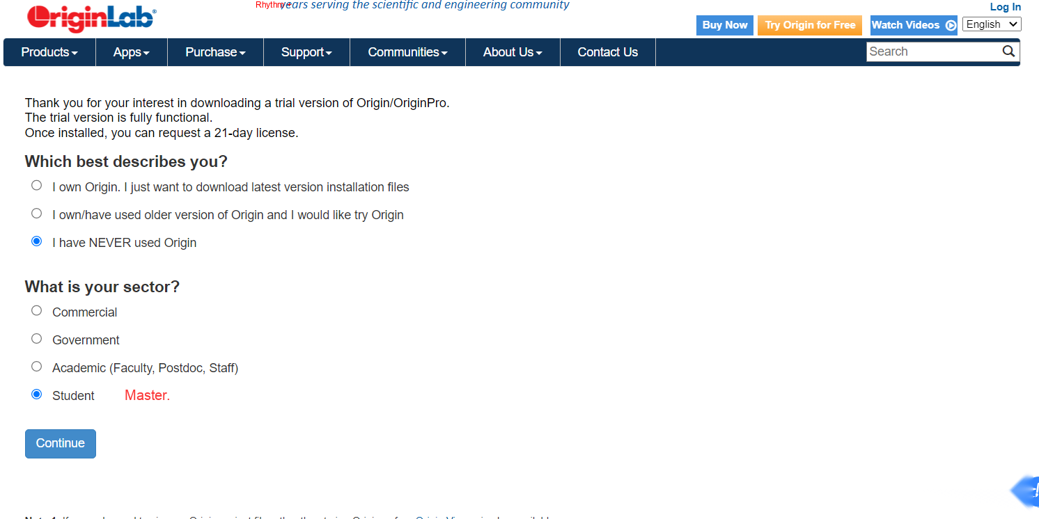 OriginLab Student Discount tutorial step image 1