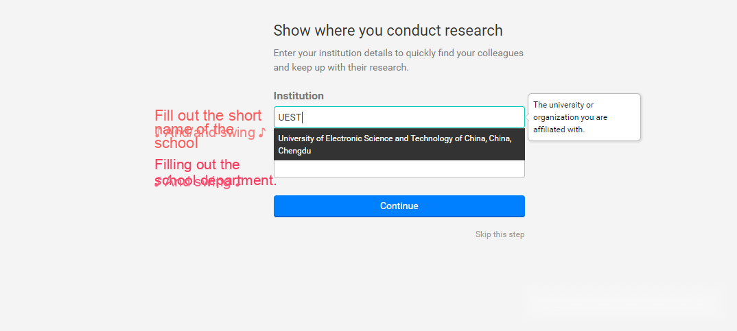 ResearchGate Academic Access tutorial step image 1
